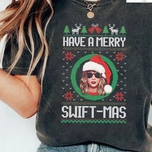 Christmas Shirt Have A Merry Swiftmas Shirt Christmas Gift Black